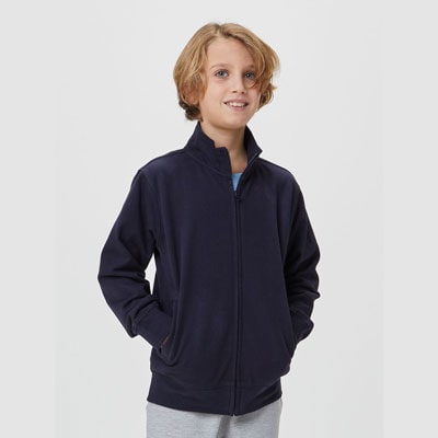BS BSK300 Felpa full zip bambino in french terry