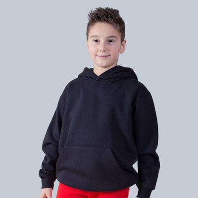 Felpa Cappuccio Bambino BS BSK332 Classica Felpata