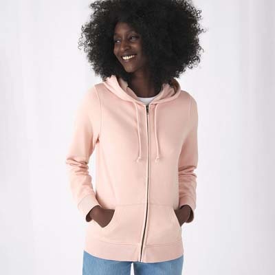 Felpa Organic Jacket Cappuccio + Zip Donna Bec Organic Zipped Hood Women BCWUW36B