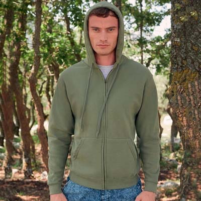 Felpa Cappuccio con Zip Fruit of The Loom 620620 Classica Felpata