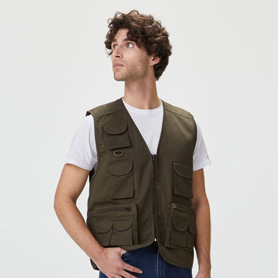 BS510 Gilet Reporter Black Spider