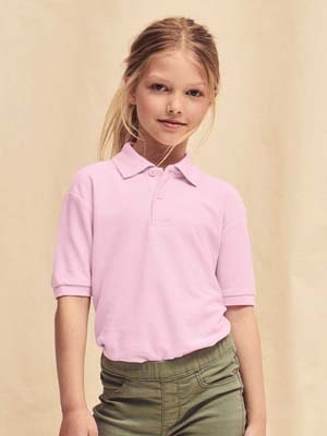 FR634170 Polo Kids 65⁄35 Polo Fruit of the Loom con Stampa Personalizzata