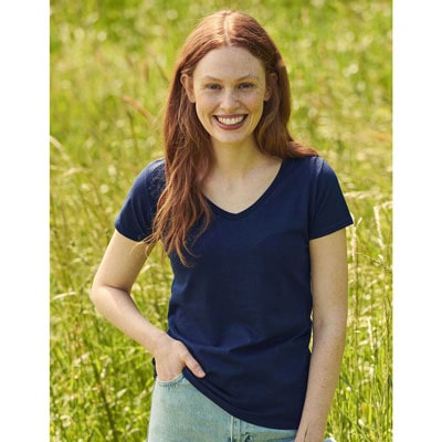 FR614440 T-shirt Ladies 150 V-Neck T Fruit of the Loom | Stampa Personalizzata Online